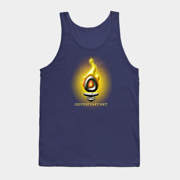 Odyssey Torch Icon Aflame Tank Top by artofbriancroll